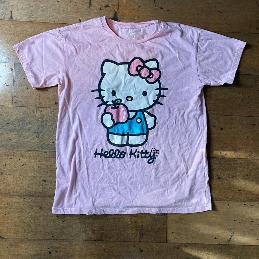 hello kitty pink cotton t shirt xl kids